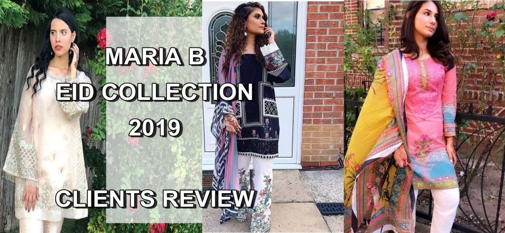 Customers Rocking Maria B Eid Collection 2019 - Pakistani Pret Wear