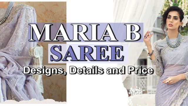 latest maria b saree designs