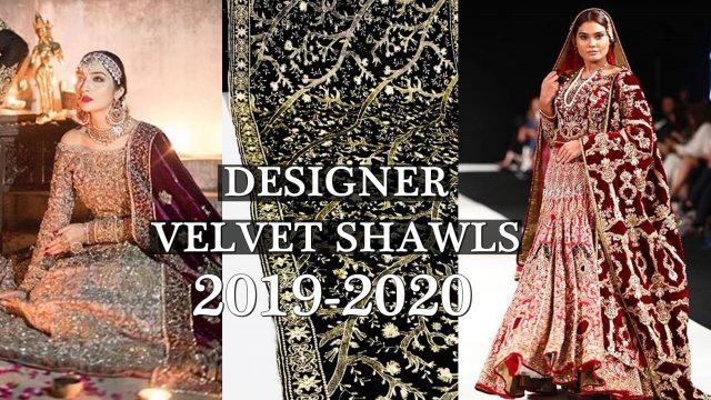 Velvet shawls