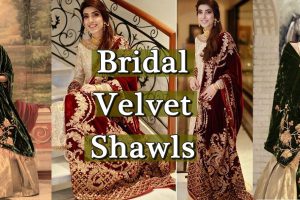 Designer velvet shawls