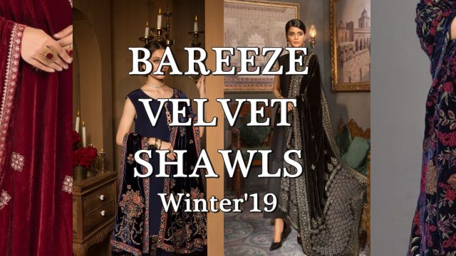 bareeze velvet shawls cover