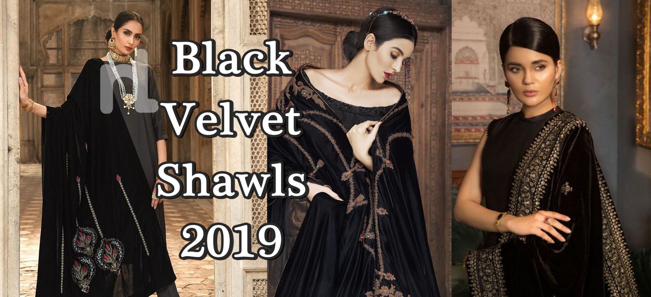 trending simple dress with velvet shawl