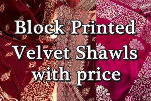 velvet shawls with price