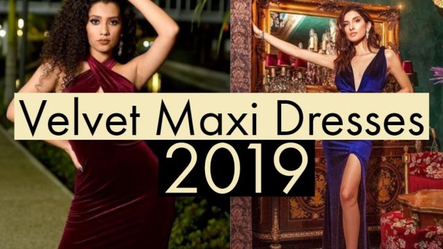 latest velvet maxi dress online