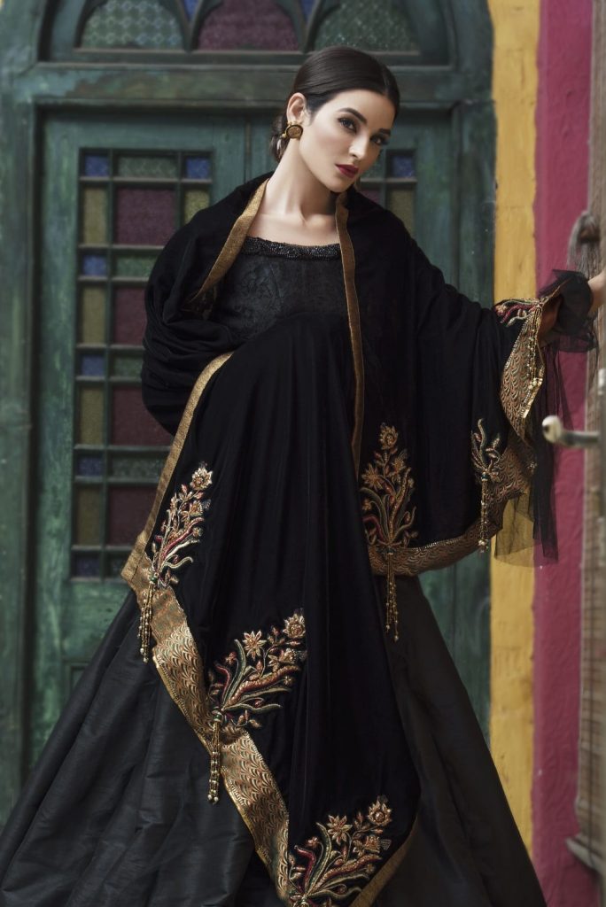 black velvet shawl