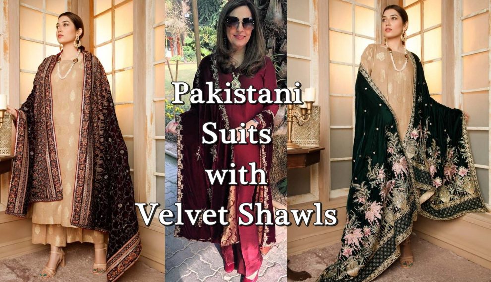 velvet shawl pakistan