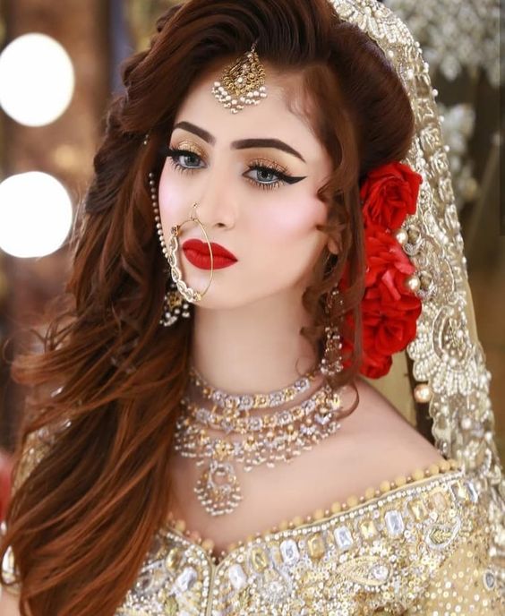 New Pakistani Bridal Hairstyles For Wedding 2023 - Dulhan Hairstyles-gemektower.com.vn