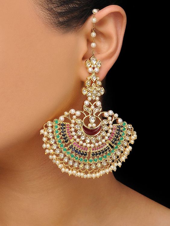 Bridal Earrings Ideas for Round Face
