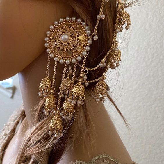 Earrings for Bridal with Chain